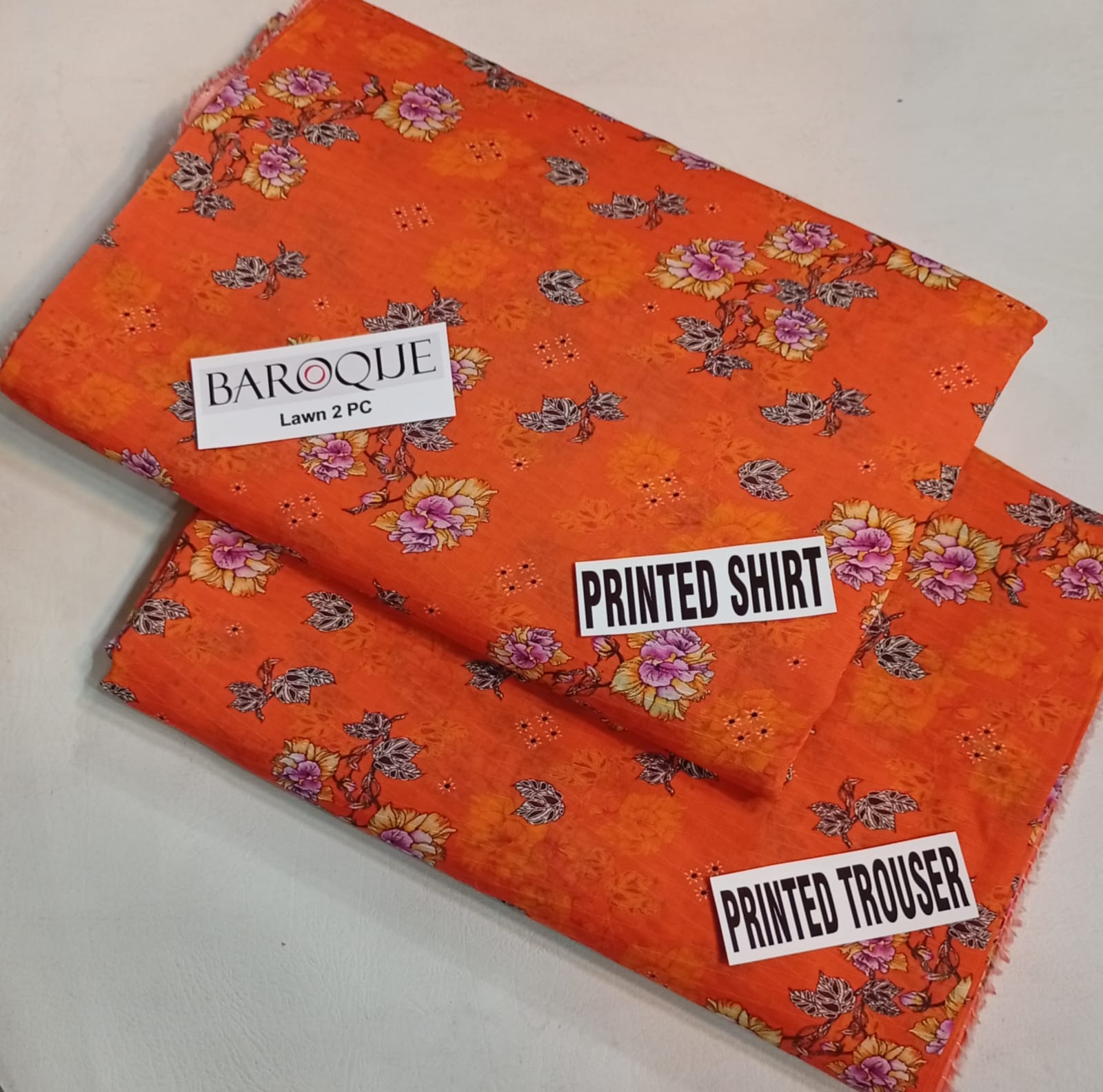 Bana Dora Baroque Lawn 2 Piece Collection 2026 – Premium Printed Shirt & Trouser | Big Width Lawn Suit