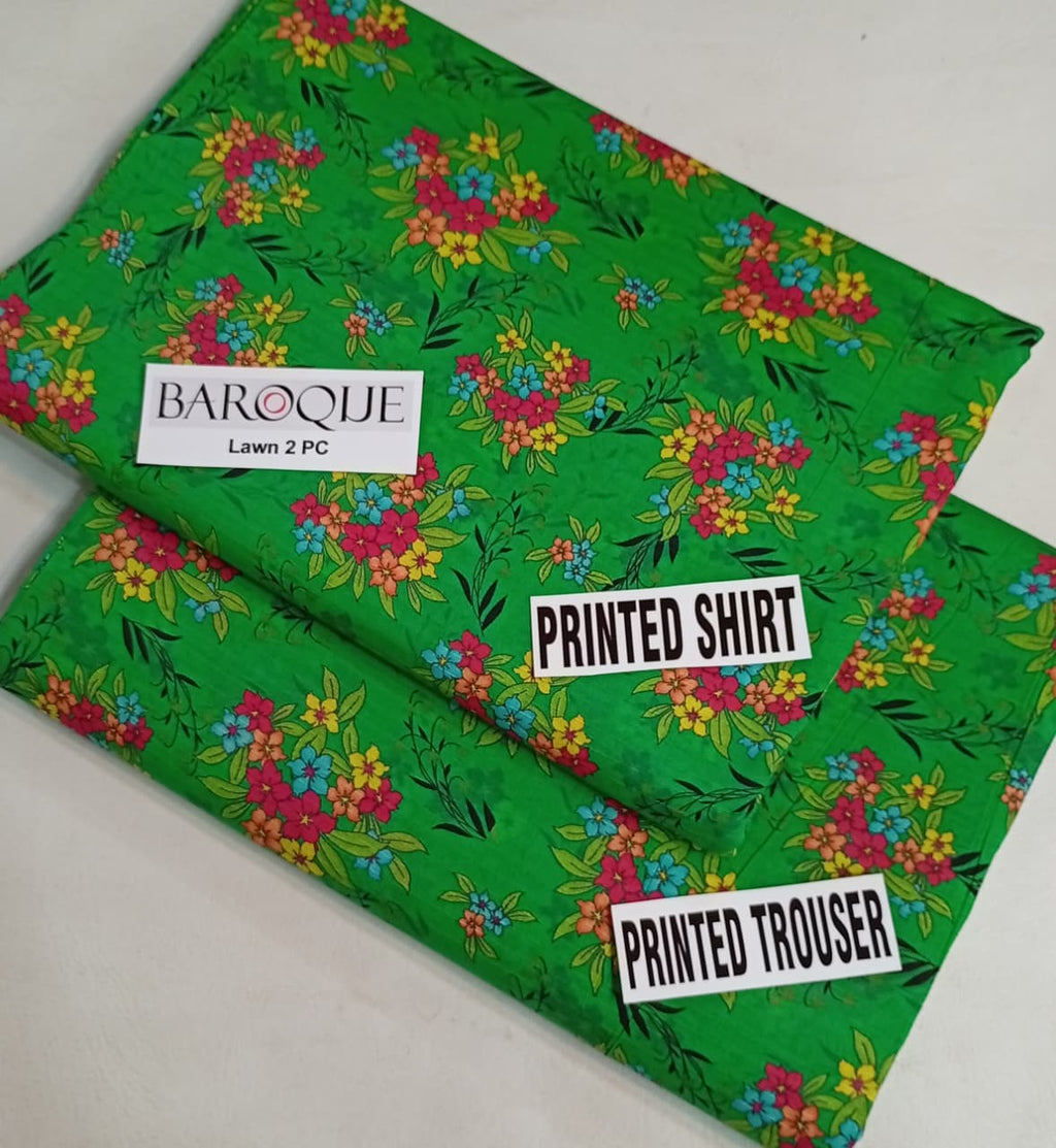 Bana Dora Baroque Lawn 2 Piece Collection 2026 – Premium Printed Shirt & Trouser | Big Width Lawn Suit