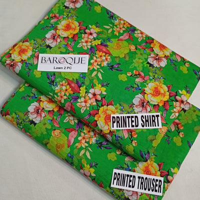 Bana Dora Baroque Lawn 2 Piece Collection 2026 – Premium Printed Shirt & Trouser | Big Width Lawn Suit